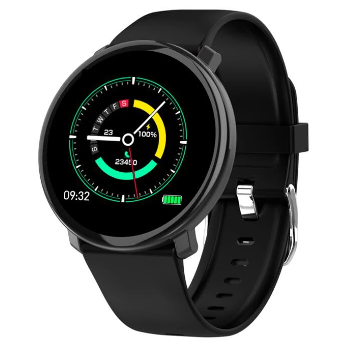 Черный Полный сенсорный M31 smart watch 1,3 дюймовый цветной экран, для здоровья, с экраном частоты сердцебиения, Мониторинг Артериального Давления я спортивный смарт-браслет P68 подарок - Цвет: Черный