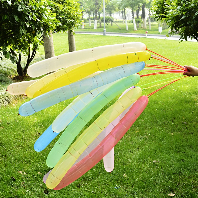 

100pcs 1.5g Long Rocket Balloon For Kids Play air balloons Birthday Party Supplies Wedding Decoration Balloons Children's Toys