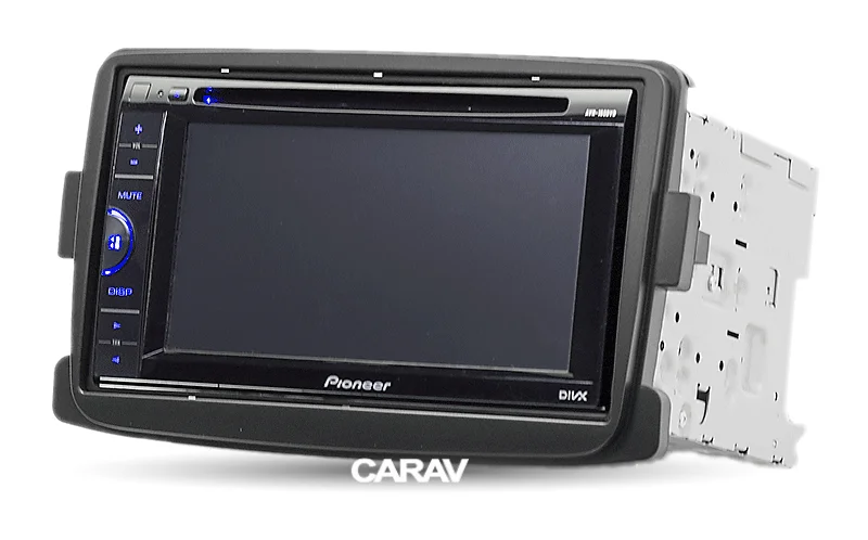 Радио фасции для RENAULT Duster Logan Captur Lodgy DACIA Duster двойной Din Радио DVD стерео CD панель тире крепление CARAV 11-297
