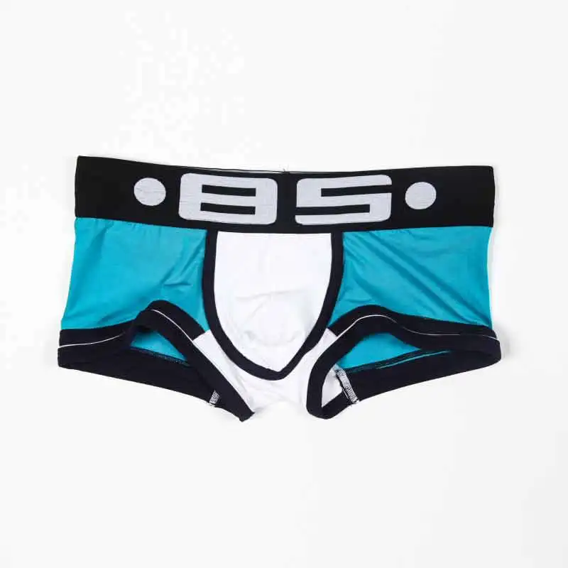 BS брендовые боксеры, мужское нижнее белье, Cueca, пикантные мужские трусы, дышащие боксеры, хлопковые Трусы-слипы, Cuecas boxershorts, мужские Hombre 5
