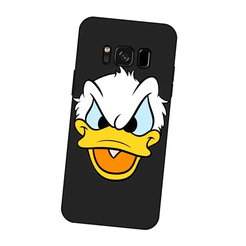 P043 Дональд Дак Черный силиконовый чехол Обложка для samsung Galaxy S5 S6 S7 S8 S9 S10 5G S10E S11 S11E