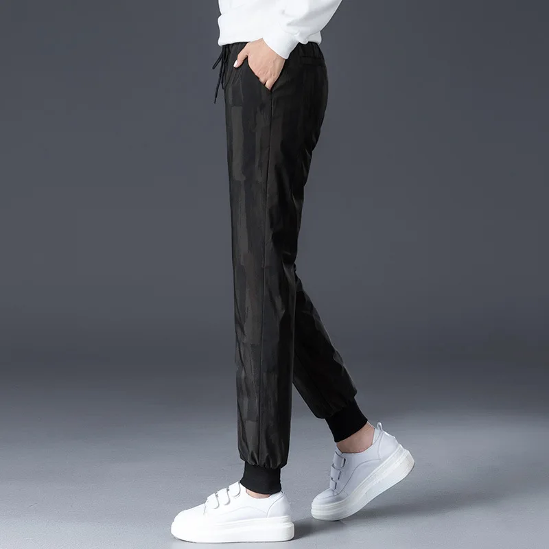 Shuchan Camouflage Sweatpants 90% Down Trousers For Women Waterproof Windproof Thick Warm Plus Size High Waist Winter Pant 9041
