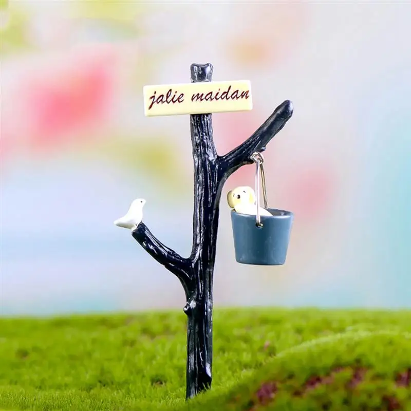 Новый почтовый ящик забор сказочные миниатюры украшение садового орнамента мох