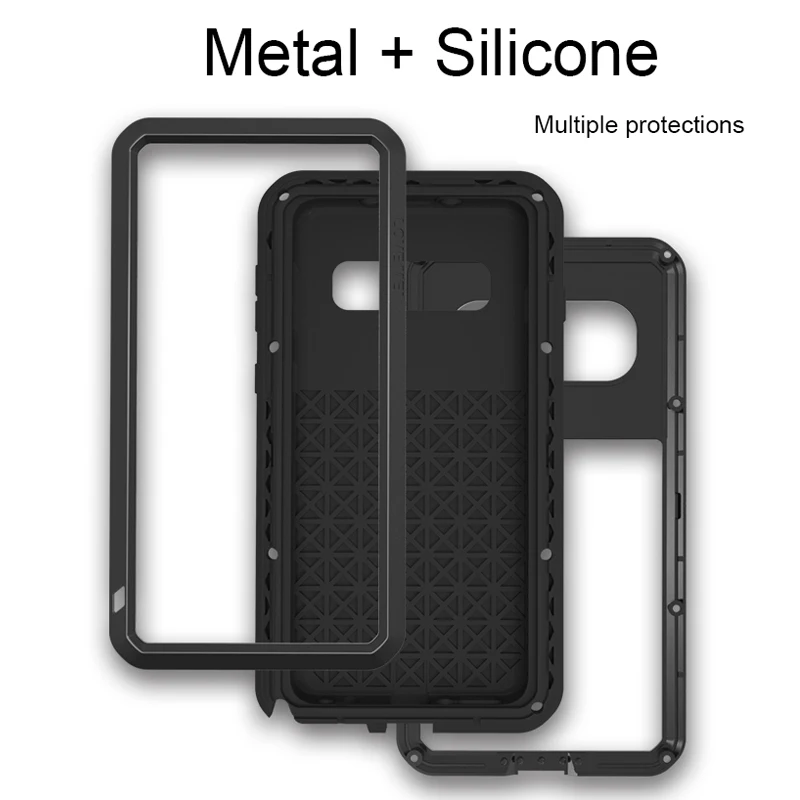 LOVEMEI мощный металлический водонепроницаемый чехол для samsung Galaxy S10 5G S10 Plus чехол Полная защита корпуса противоударный чехол для телефона