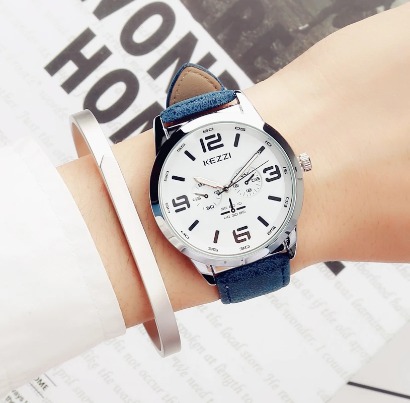 Новые модные спортивные часы для мужчин люксовый бренд кожаный ремешок