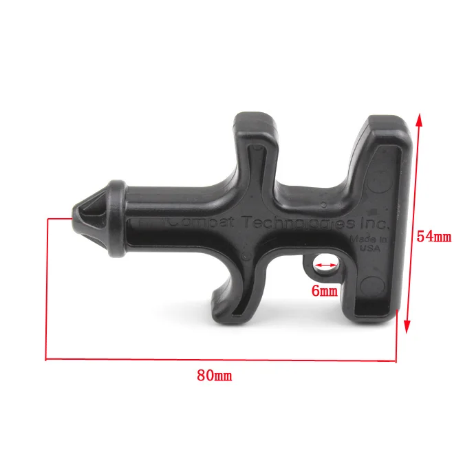 5 шт. Упаковка Пластиковый черный Стингер дрель самообороны тактический