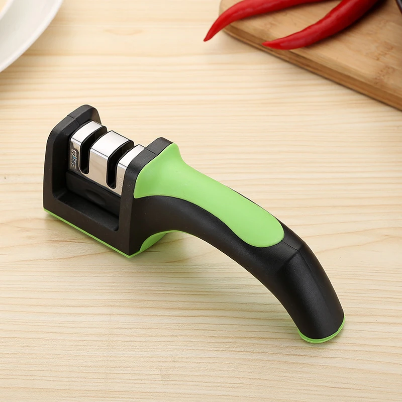 Кухонный нож точилка два этапа Алмазный каменная керамика шлифовальный