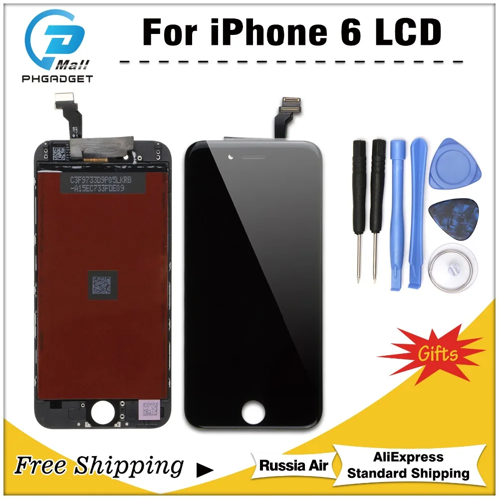 1 шт. для iPhone 6 6S Plus lcd полная сборка с 3D Force Touch для iPhone 5S 6 Plus экран Замена дисплея