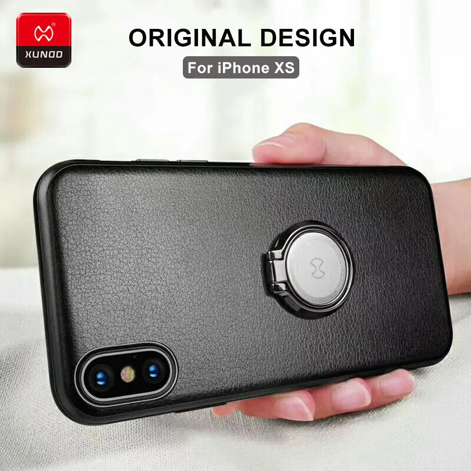 Брендовый Роскошный кожаный чехол для iPhone XR X Xs Max 7 8 6 6S Plus, противоударный защитный чехол на заднюю панель для телефона, магнитный автомобильный держатель