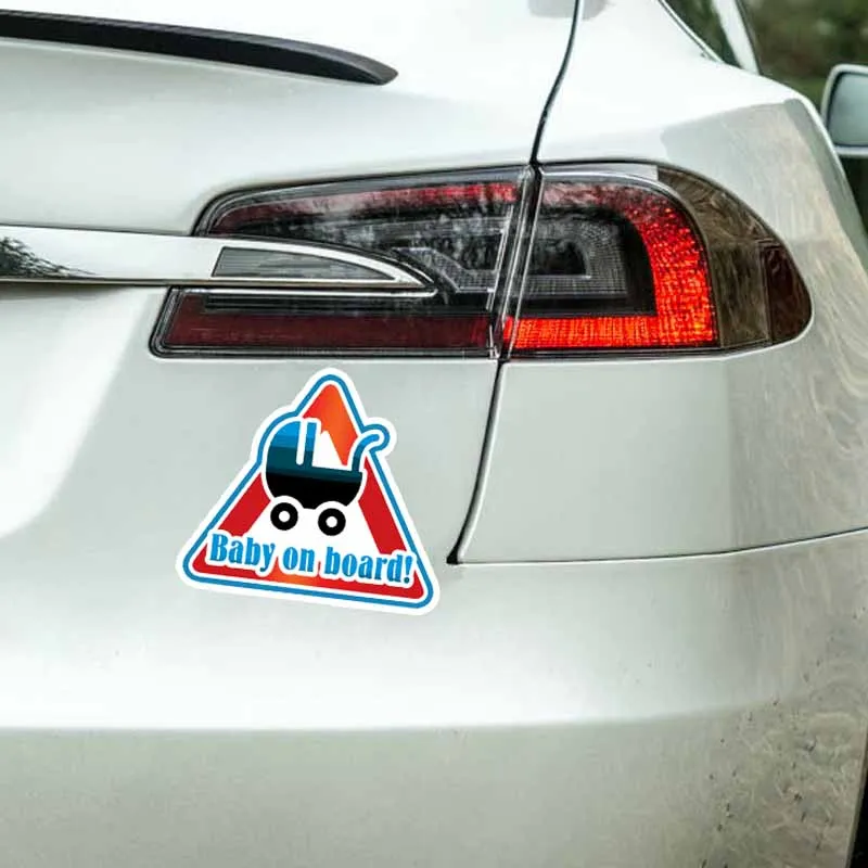 

YJZT 13.8*12.2CM Car Sticker Lovely Graphic Baby On Board Motorcycle Decoration C1-5634