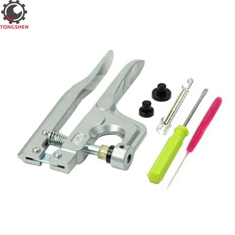 Metal Press Pliers Plastic Snaps Hand-held Tool Installs T3 T5 T8 Kam No-Sew Button Snap Fastener Attacher Punch | Дом и сад