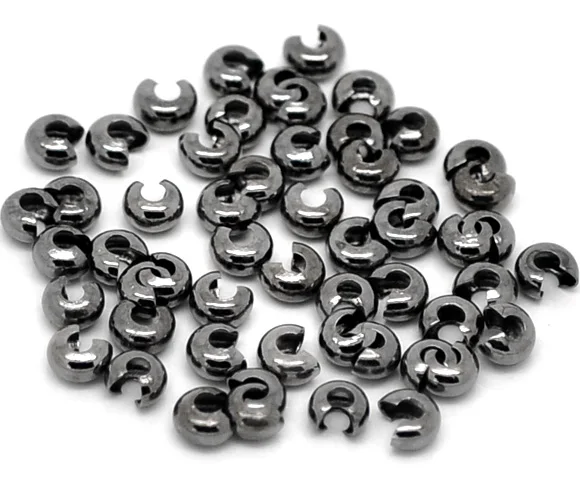 DoreenBeads медные Обжимные бусины полукруглые из металлического сплава сделай сам