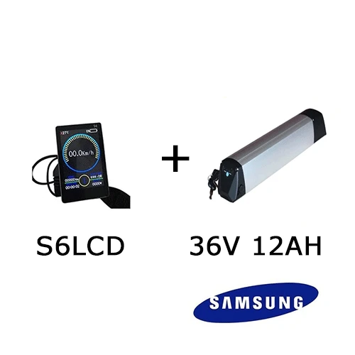 12Ah S6LCD 350 W набор преобразования для электрического велосипеда 2" 26" 700C комплект велосипедных двигателей с 36 V 10Ah 12Ah электрический велосипедный аккумулятор bicicleta electrica - Цвет: 12Ah S6LCD