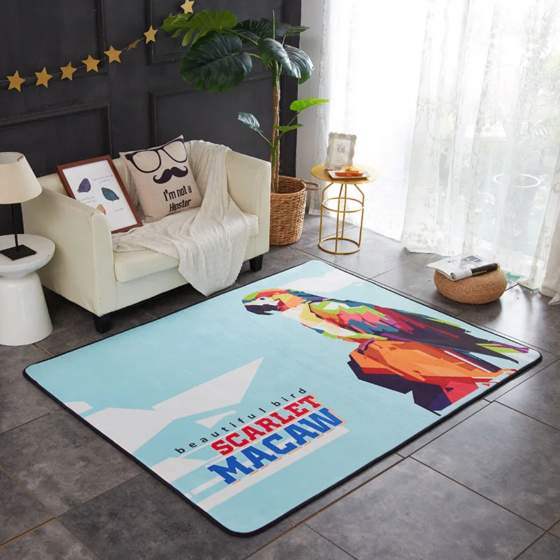 Лесные животные детские коврики для гостиной Детская комната игровой ползучий пол коврик в скандинавском стиле Детская домашняя площадка коврики alfombra