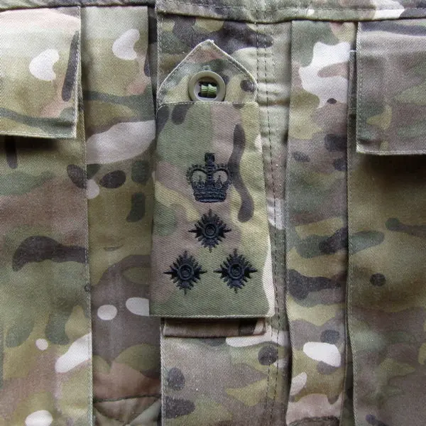 Британская армейская вышивка МУЛЬТИКАМ МТП бригадный черный ранг горки Военная