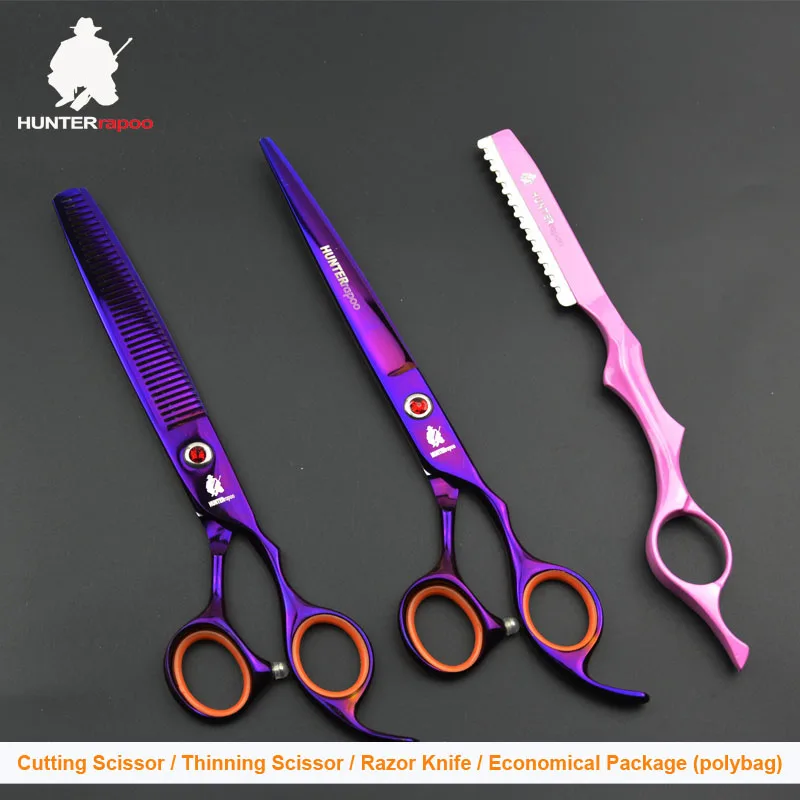 set and nail clipper 30% скидка HT9164 профессиональные ножницы для ухода за животными Набор для собак Ножницы Для Стрижки Волос 7 дюймов набор ножниц для стрижки домашних животных набор для ухода за ногтями машинка для стрижки - Цвет: set and nail clipper