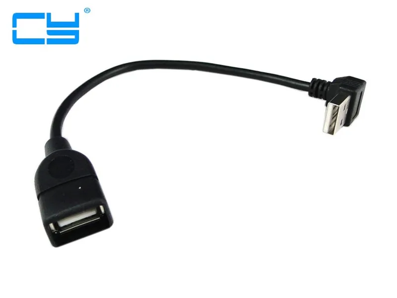 

90 Degree Down Angled type USB 2.0 A Male to USB A Female Extension cable 20cm