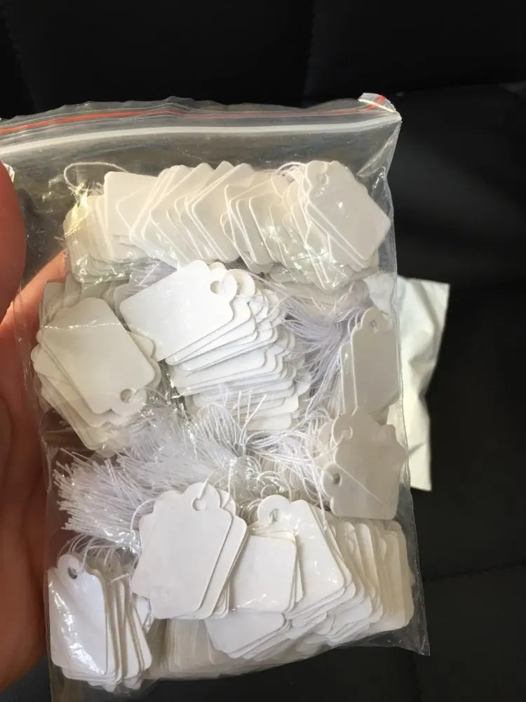 Бесплатная доставка 500 шт. ценник для товара ювелирные украшения ценники с ниткой