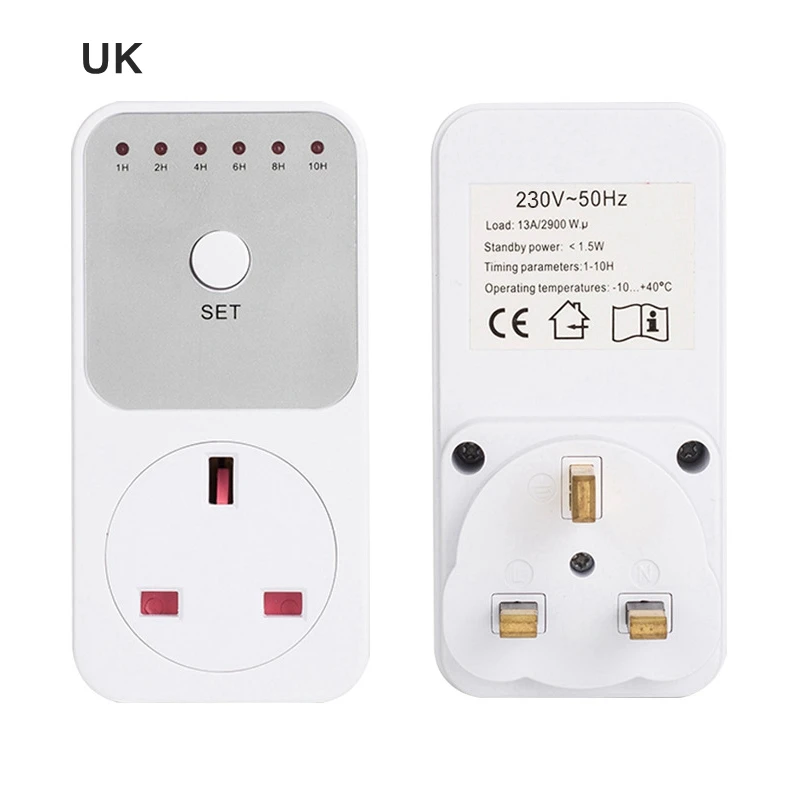 UK Type Электронный таймер Swtich AC 220 В таймер обратного отсчета переключатель управления Лер 6 групп управление временем инструменты - Цвет: UK Type