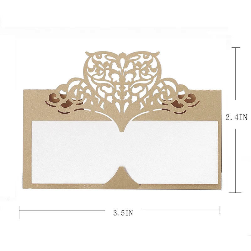 60 шт. кружевные свадебные открытки персонализированные именные Декорации для