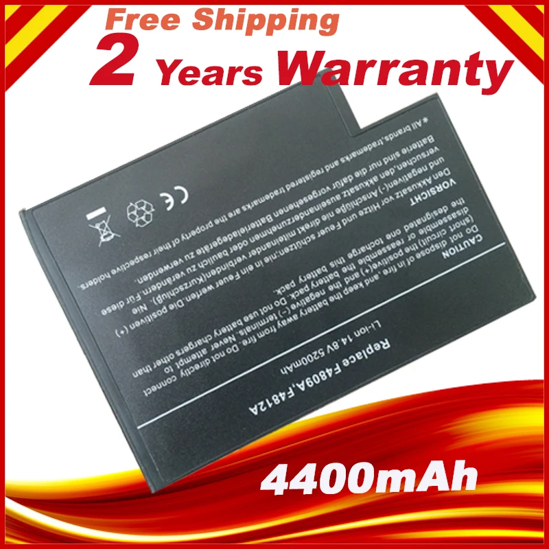 Новый аккумулятор для ноутбука HP COMPAQ 1100 2100 2200 2500 XE4000 ZE4300 серии F4098A F4809 F4809A F4812 F4812A