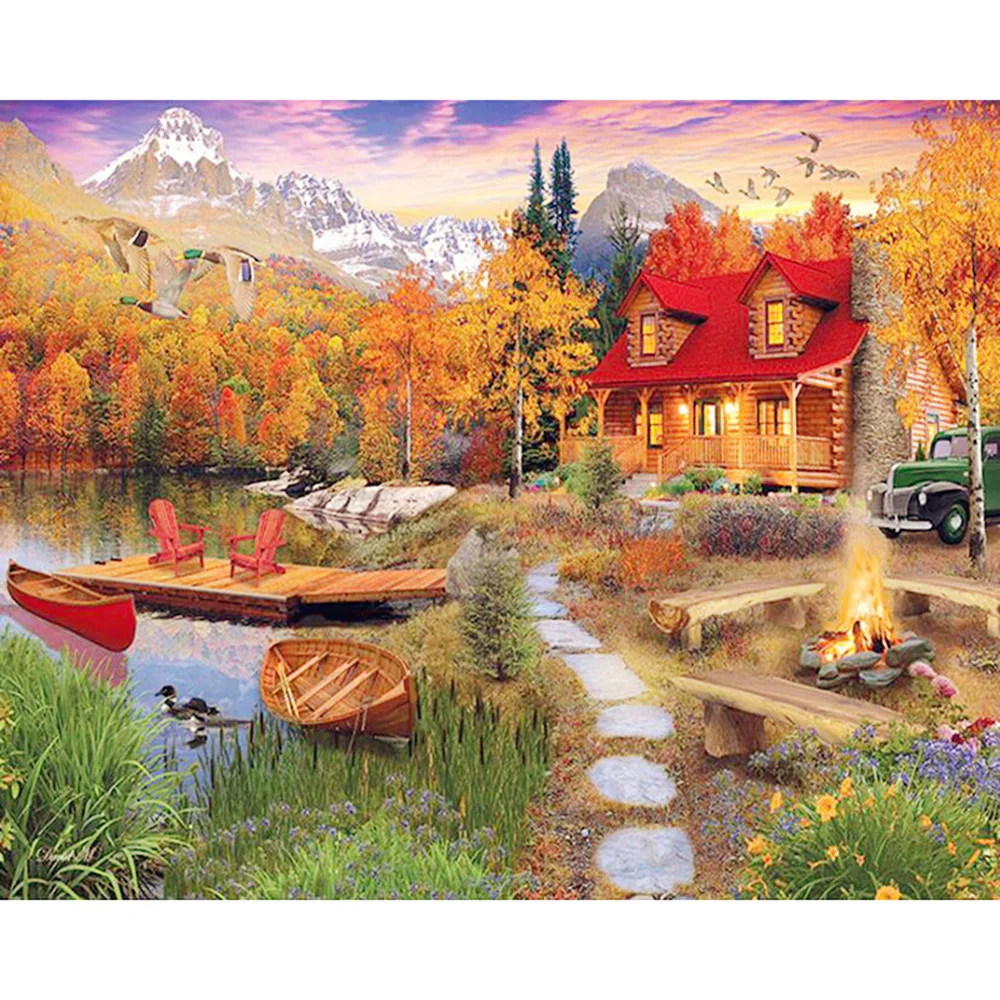 DIYDiamond вышивка картина Полный Круглый горный хрусталь Алмазная крестиком