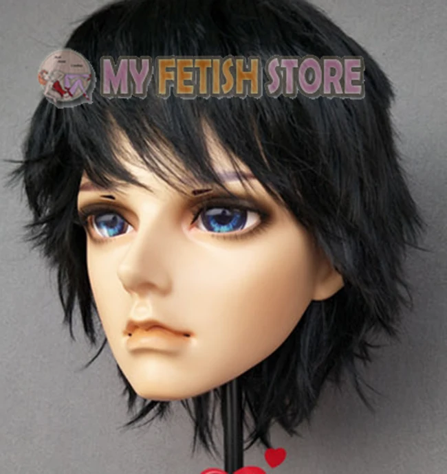 (Ao) маска Кигуруми для мальчиков с полуголовой из смолы BJD глазами косплея