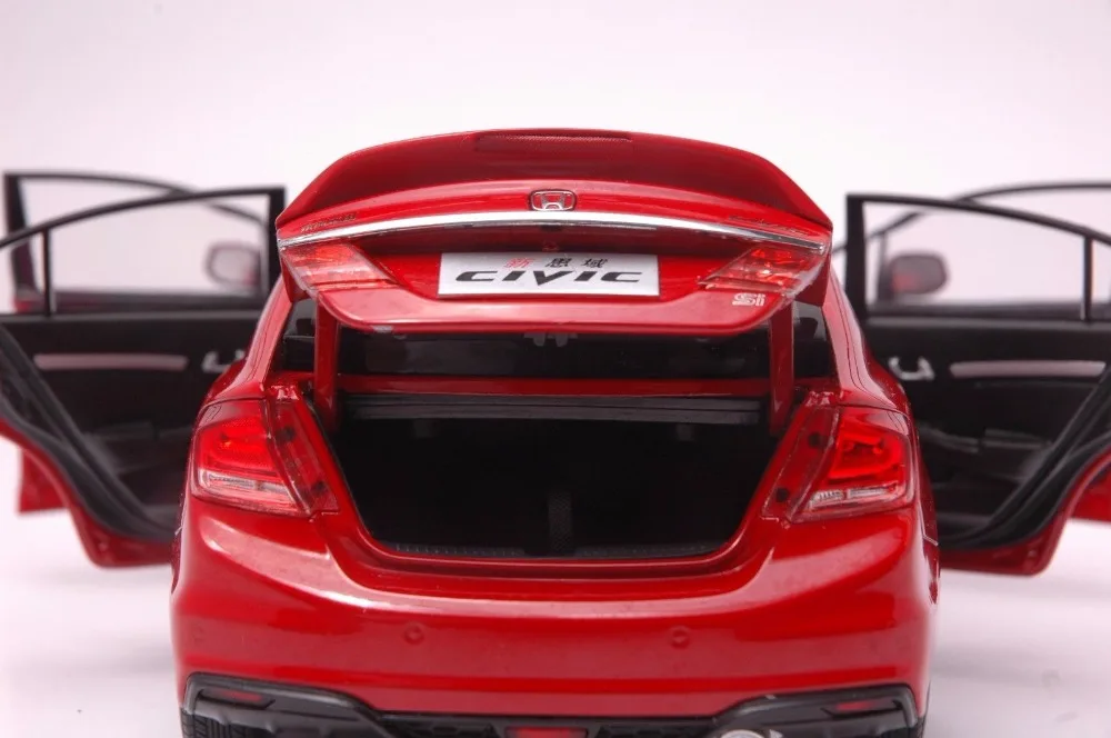 1:18 литья под давлением модель для Honda Civic 9 красный сплав игрушечный автомобиль миниатюрная коллекция подарки MK9