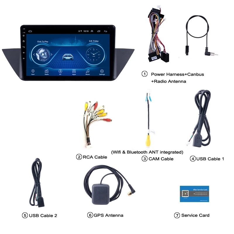 Ectwodvd 10 1 дюймов Andriod 8 Автомобильный gps навигация для BMW X1 E84 2009 2013 автомобильный DVD