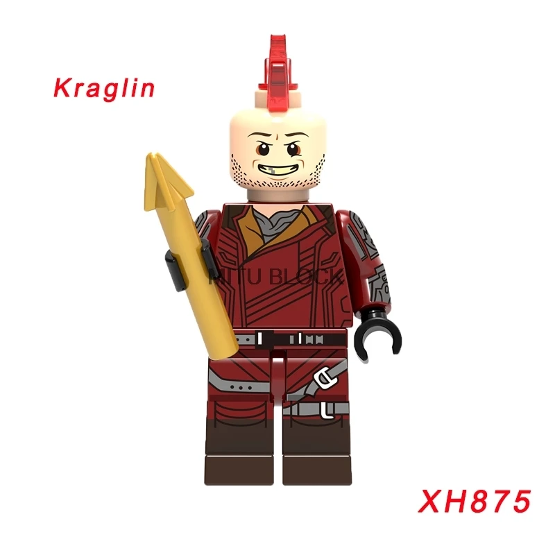 xh875 Super Heroe Star-Lord Rocket енот Капитан Marvel Железный человек видение строительный блок - Цвет: xh875