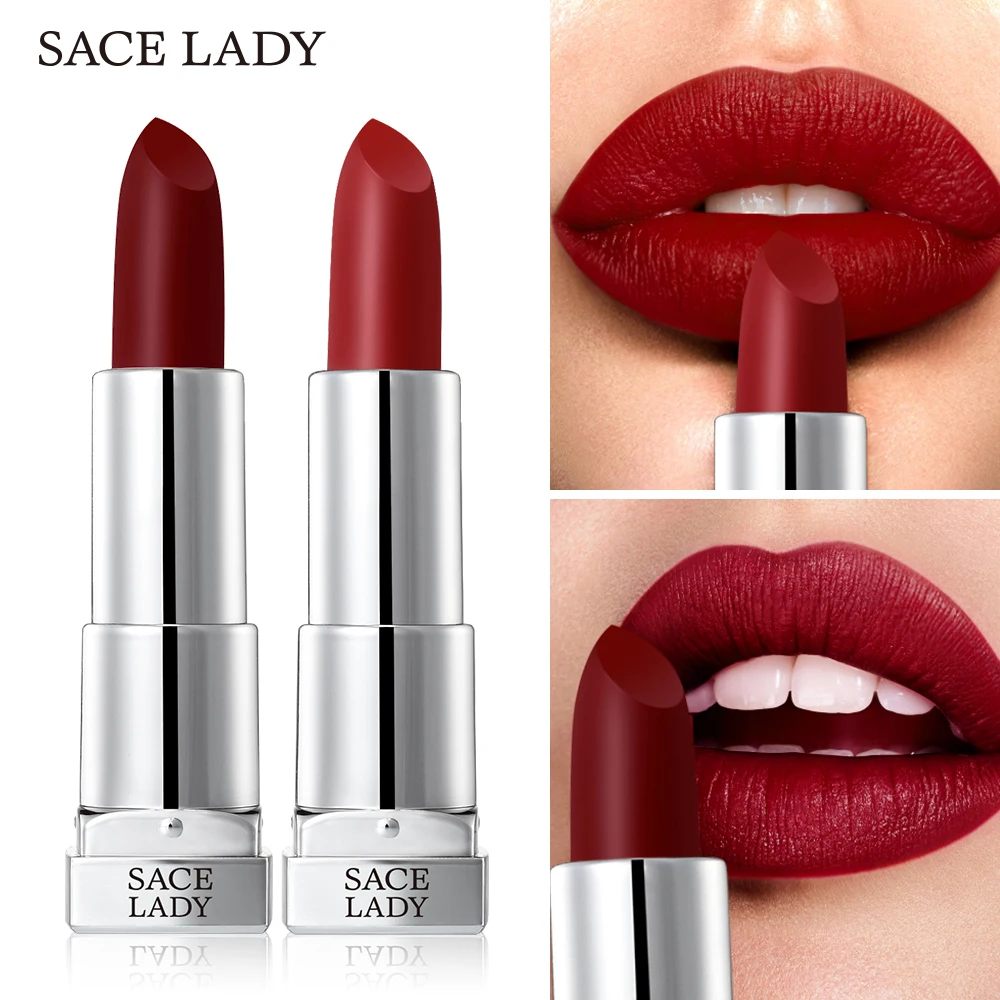2019 Wholesale Women Cheap Lipstick Luxury Lips Makeup Long Lasting Pigment Red Brown Matte Nude Waterproof |