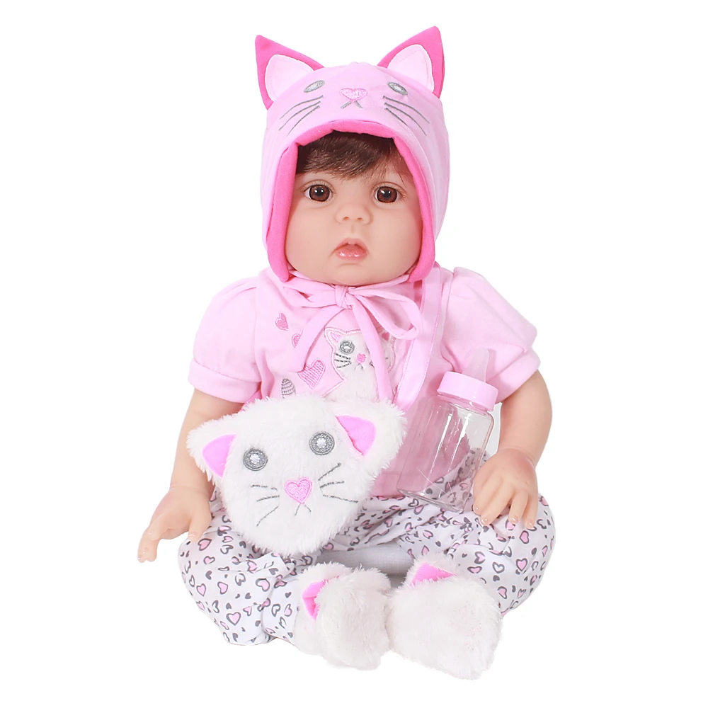 50 см Мягкая силиконовая виниловая Кукла Reborn Baby Doll игрушка Реалистичная ткань для