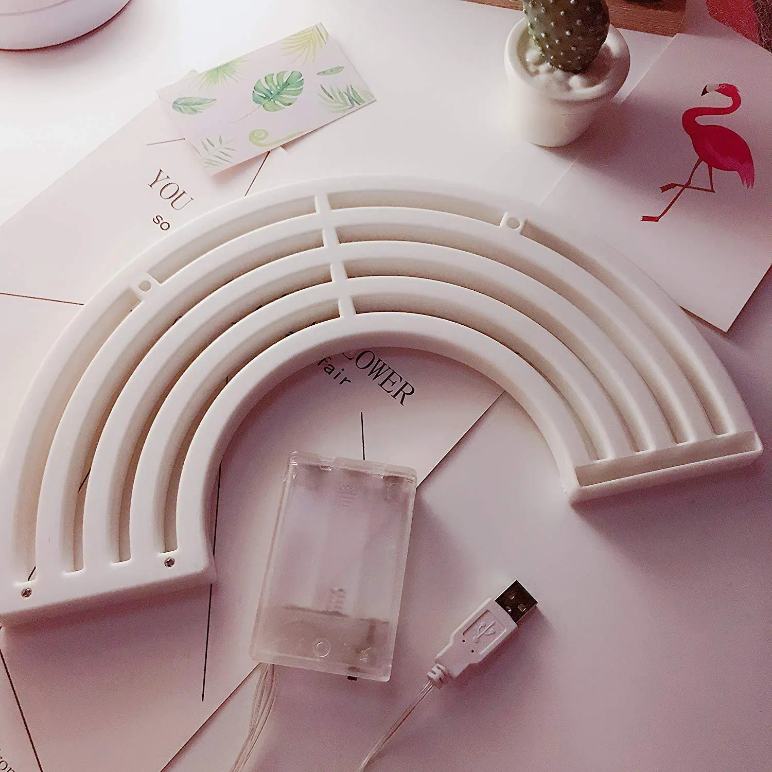 Милый неоновый знак радуги светодиодный светильник радуги/лампа для декора