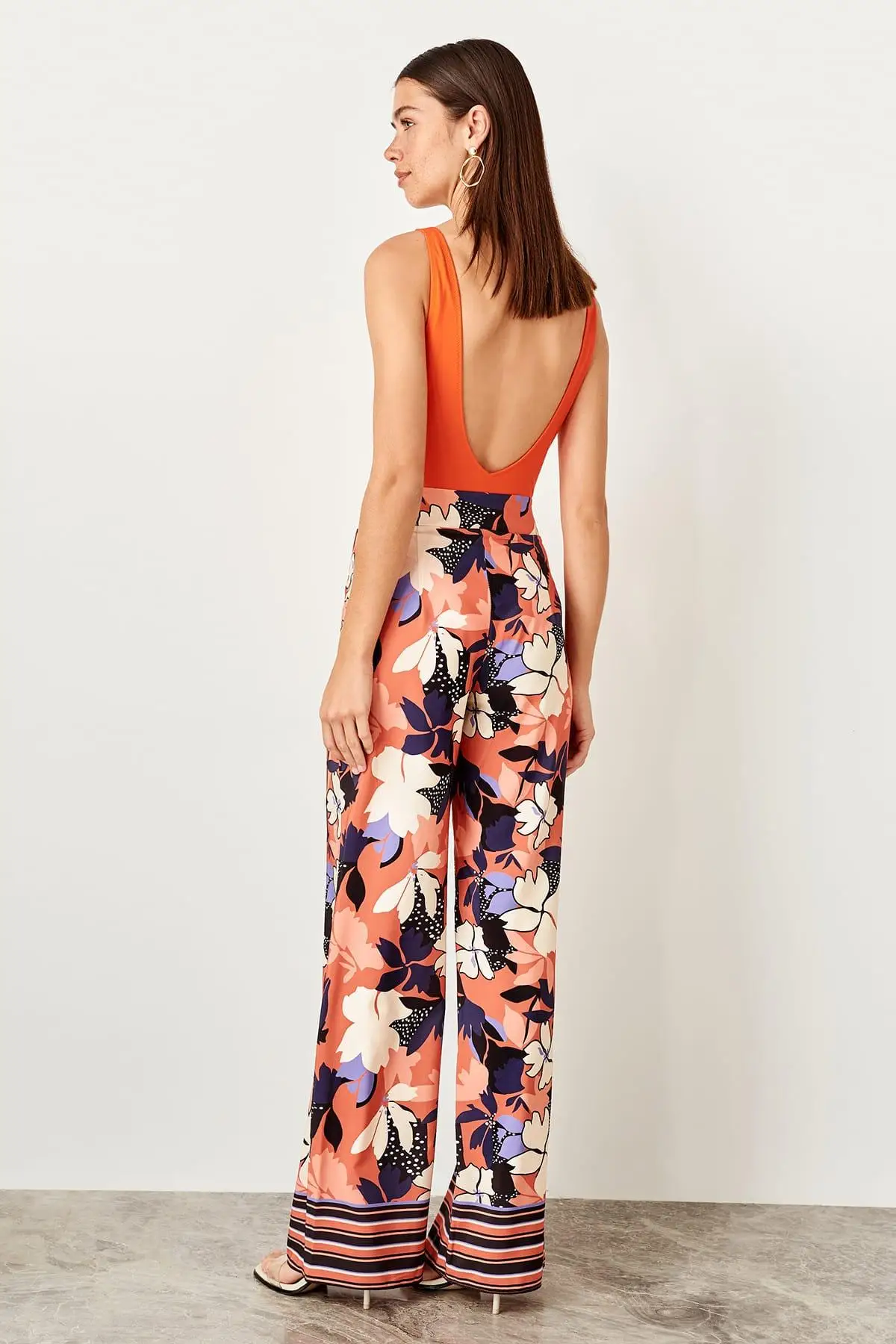 Trendyol разноцветные брюки TWOSS19LJ0367|Брюки| |