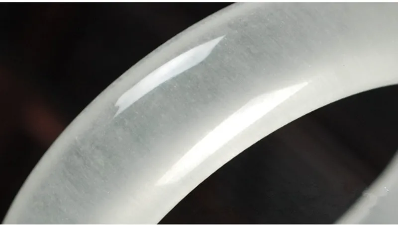Белый Ice Silk афганский нефрит браслет Круглый браслет модные женские браслеты красивый хрустальный ювелирные изделия