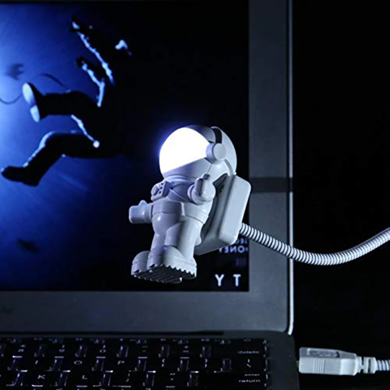 Прекрасный астронавт ночник USB портативный космонавт Регулируемая лампа для