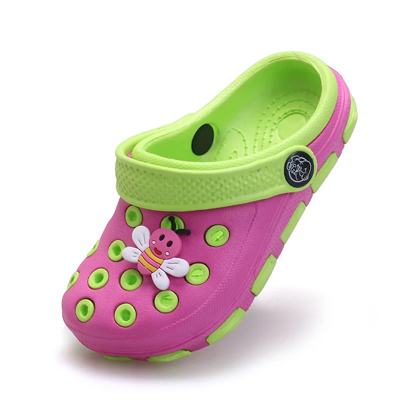 Мультфильм нескользящей мальчики девочки shoes для сада дети мулы и сабо ева sole2017