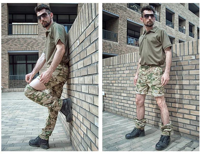 Съемные тактические мужские брюки быстросохнущие спортивные военные уличные на