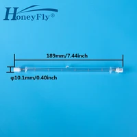 honeyfly 5pcs halogen lamp j189 189mm 220v110v 750w 1000w r7s halogen bulb tube quartz tube glass