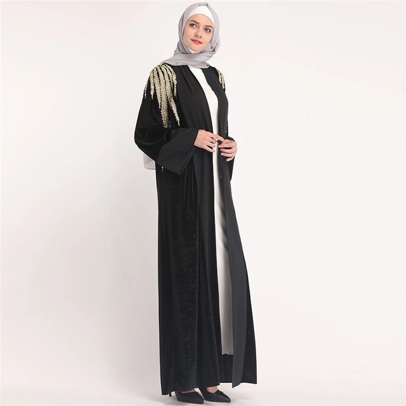 2020 скромное мусульманское платье Цветочная Абая для женщин элегантные длинные