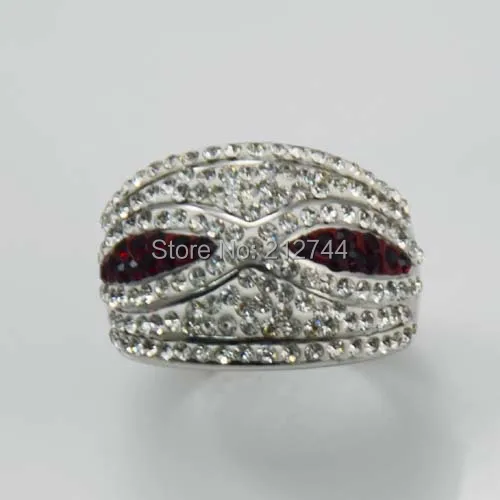 Fashion lady wholesale 316L stainless steel crystal ring mask rings for girl | Украшения и аксессуары