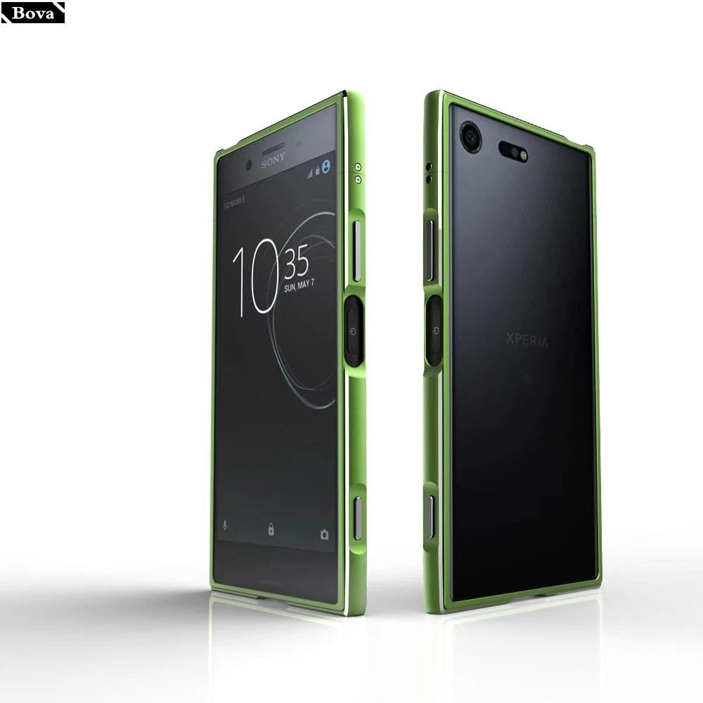 Чехол для sony XA1 Plus роскошный Ультратонкий защитный алюминиевый бампер для sony Xperia XA1 Plus/XA1 Plus Dual 5,5" - Цвет: Зеленый