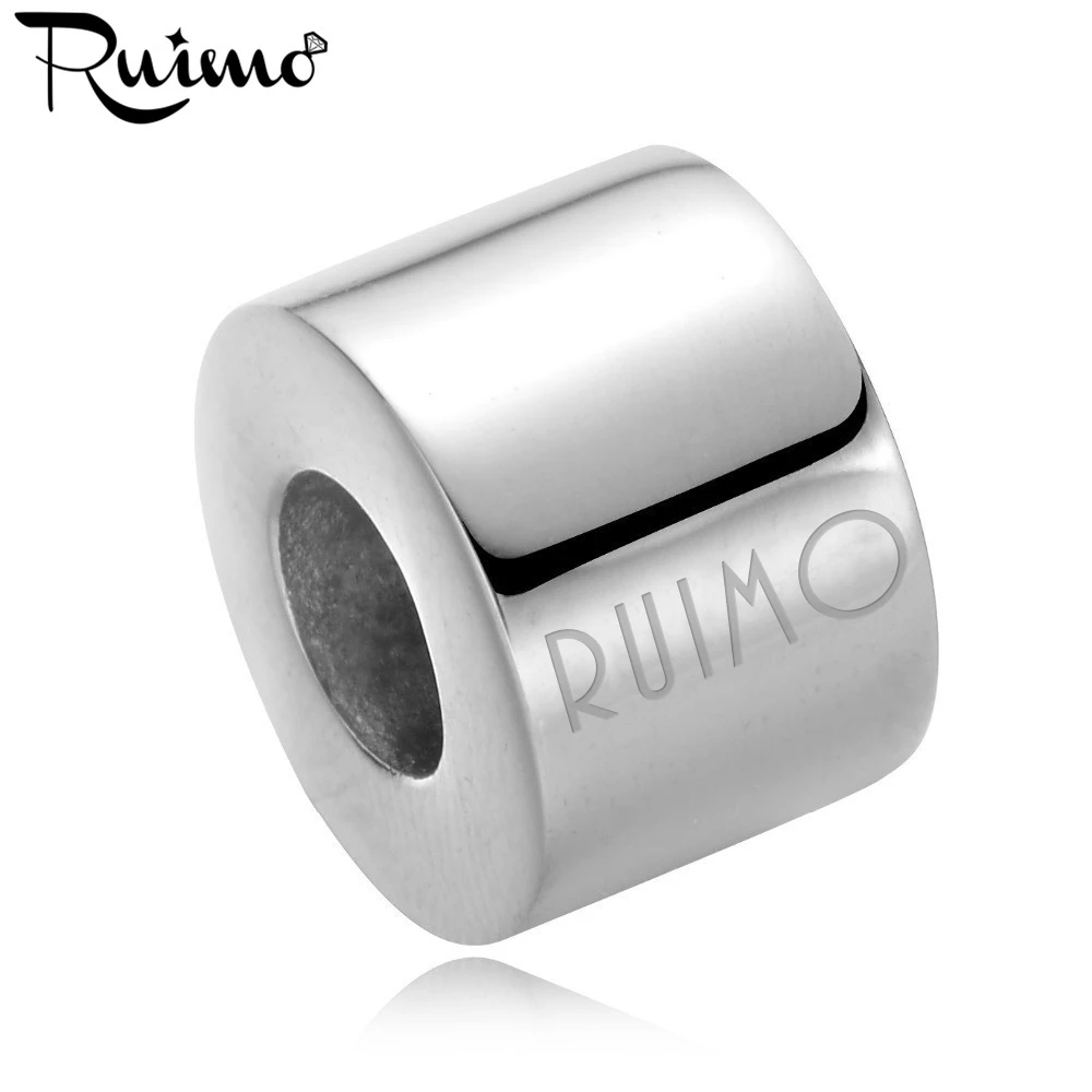 RUIMO 316l нержавеющая сталь зеркальные полированные разделительные бусины трубка