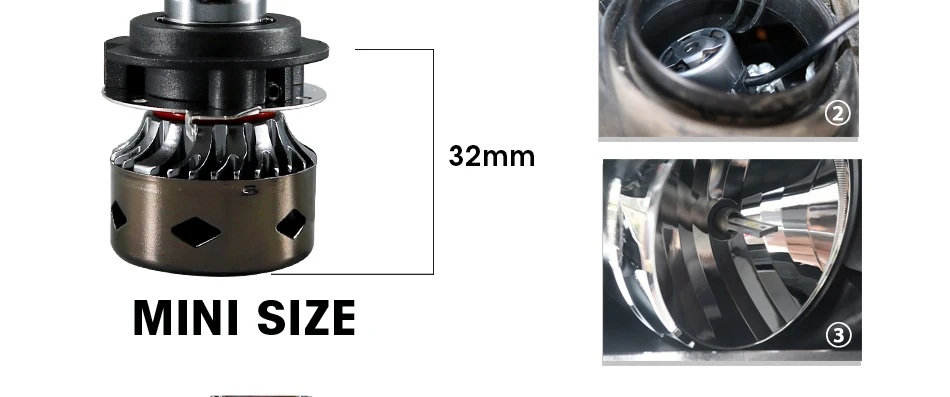 HLXG 2 шт. Led H7 для Audi для hyundai 72 Вт 12000LM 24 В 12 В canbus для Nissan KIA k2 Rio для VW MK6 Jeeta для Buick для BWM E60 X5