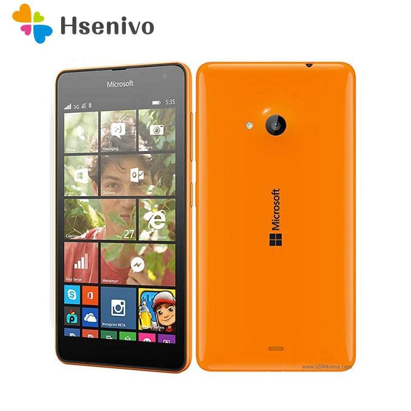 Nokia Lumia 535 отремонтированы оригинальный Quad Core Dual SIM разблокировать мобильный