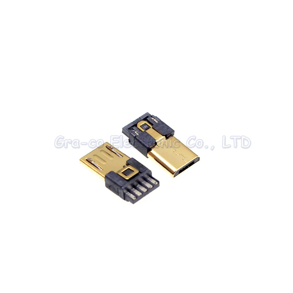 5 шт. разъем Micro 5P usb 5/5 с золотым покрытием|usb usb|usb usbmale male |