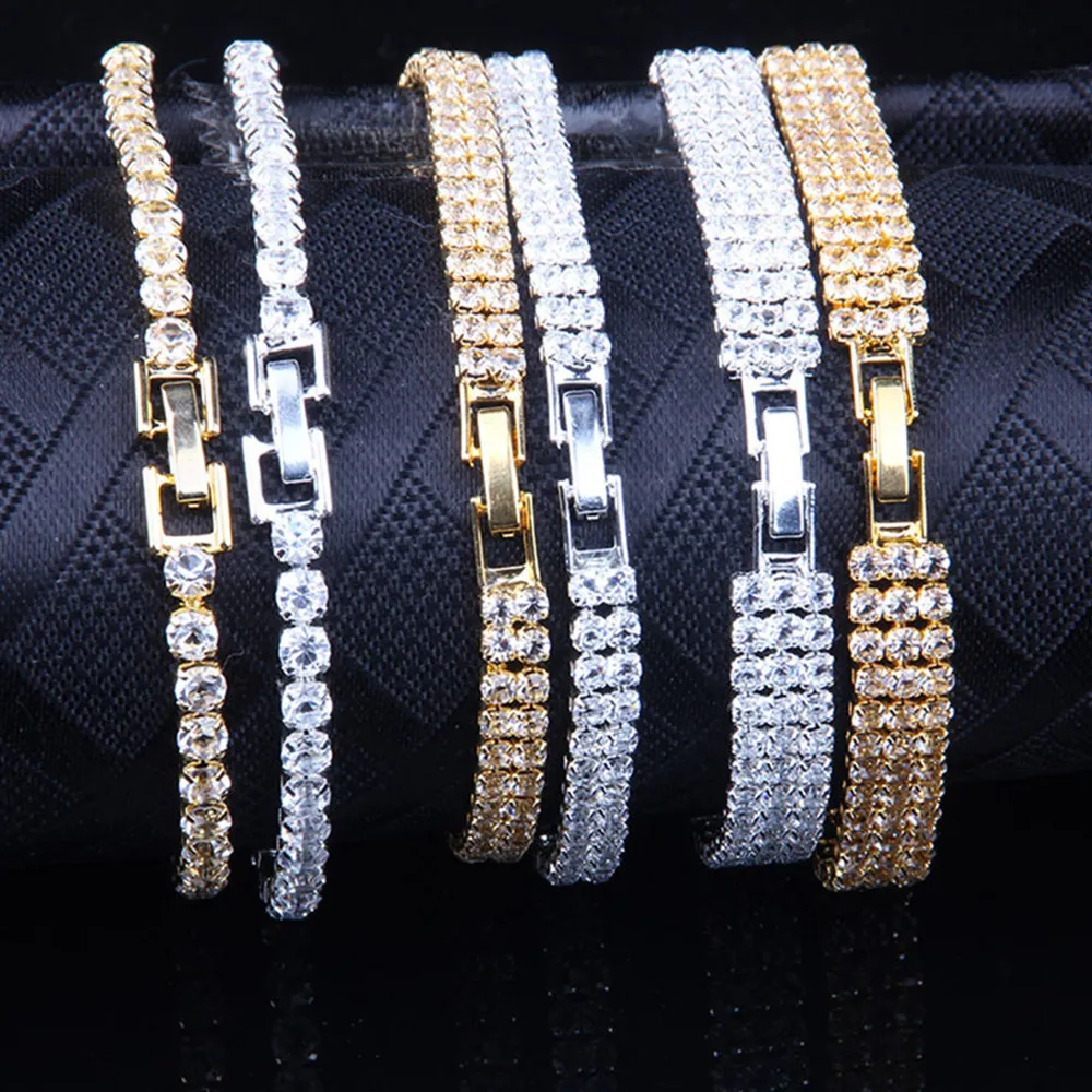 Блестящий браслет и с кубическим цирконием Очаровательная цепочка кристаллами