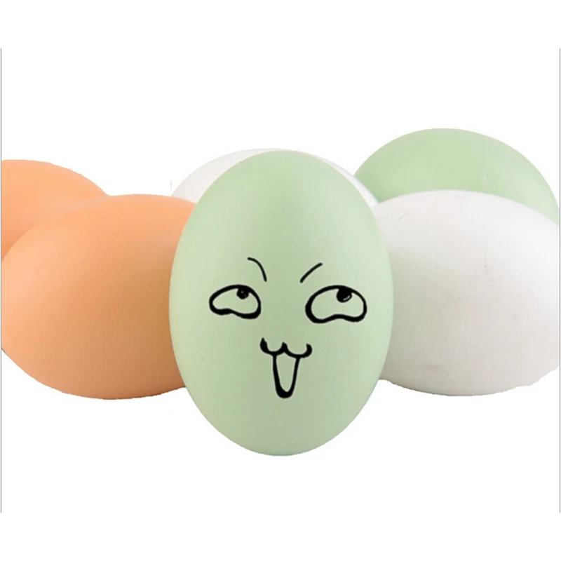 Новые 10 шт неокрашенные кухонные игрушки Дерево куриное яйцо курица сделай сам