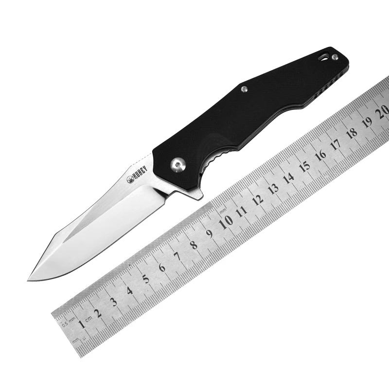 Складной тактический нож KUBEY KU161 G10 с ручкой и шариковым подшипником D2 для охоты, кемпинга, выживания, повседневного использования, карманный инструмент, нож