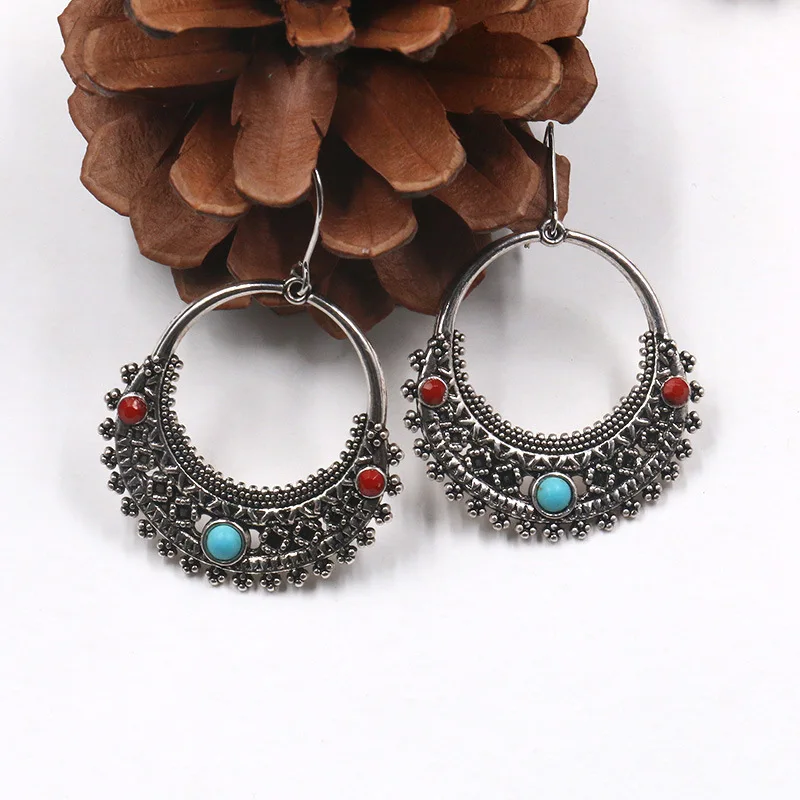 Турецкие винтажные индийские серьги Jhumka для женщин свадебные этнические